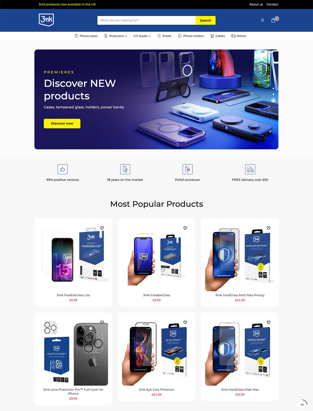3mk UK shopify ecommerce Corporate office website project