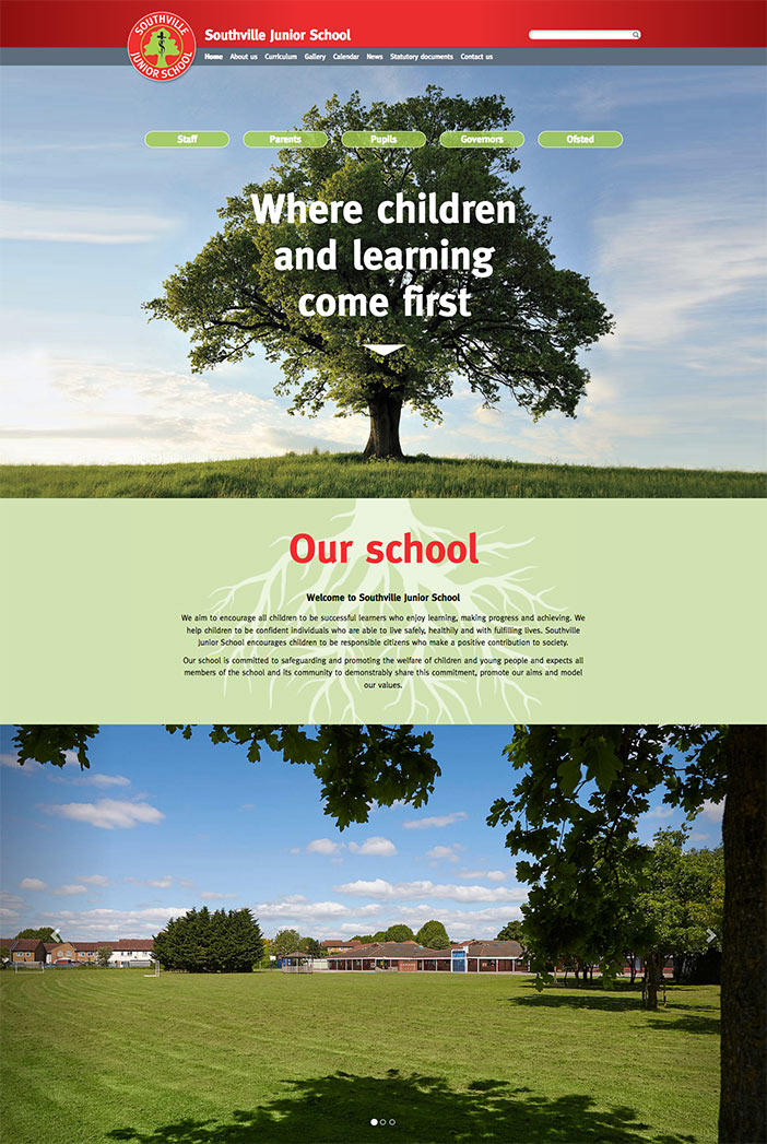 Southville UK Website development design