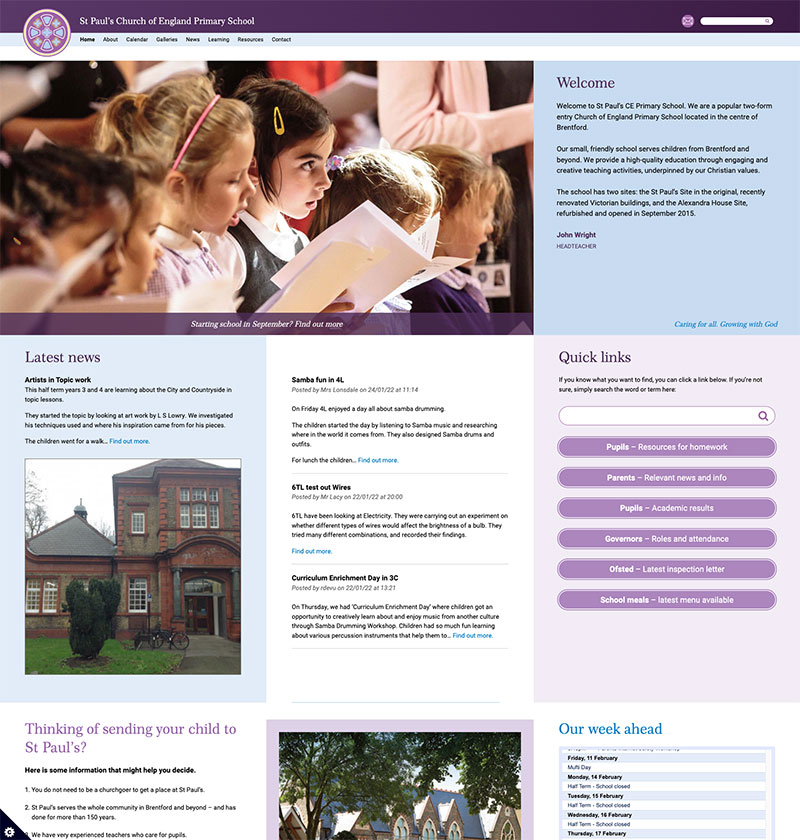 Wellington UK Website development design