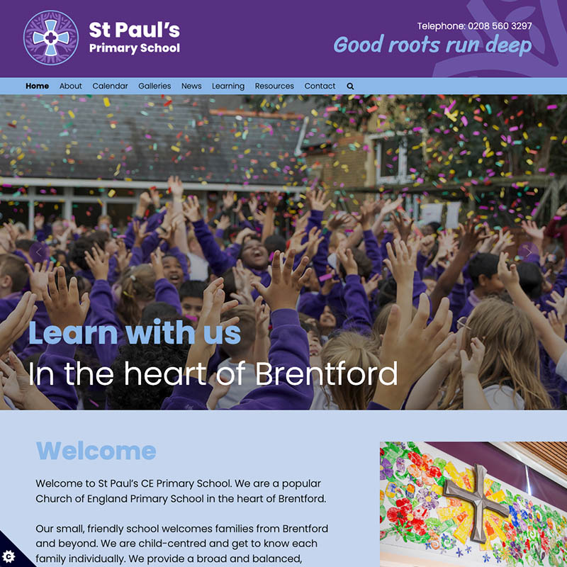 Primary School website project with Expression Engine CMS